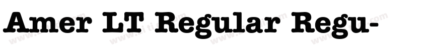 Amer LT Regular Regu字体转换 Amer LT Regular Regu字体转换